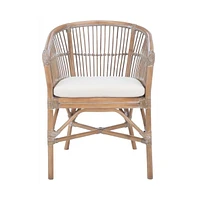Olivia Rattan Accent Chair W/ Cushion