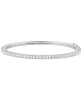 Diamond Bangle Bracelet (4 ct. t.w.) in 14k White Gold