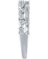 Diamond Double-Row Band (3/4 ct. t.w.) in 14k White Gold