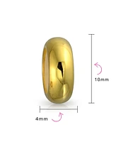 Bling Jewelry Basic Yellow 14K Gold Plated Sterling Silver Clasp Spacer Charm Bracelets