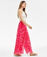 I.n.c. International Concepts Women's Floral-Print Chiffon Wide-Leg Pants, Exclusively at Macy's