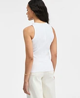 I.n.c. International Concepts Women's Embellished Necklace Tank Top, Exclusively at Macy's