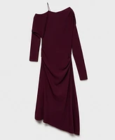 Mango Women's Asymmetrical Midi Dress