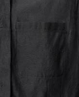 Mango Women's Semi-Transparent Silk Blend Midi Dress