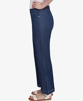 Ruby Rd. Petite Eyelet Embroidered Dark Bootcut Jeans