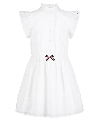Tommy Hilfiger Big Girls Dobby Short Sleeve dress