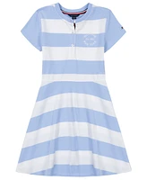 Tommy Hilfiger Toddler and Little Girls Rugby Stripe Short Sleeve Dress