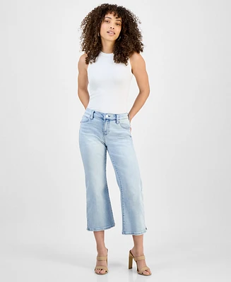 Liverpool Los Angeles Petite Hannah Mid-Ride Cropped Flare-Leg Jeans