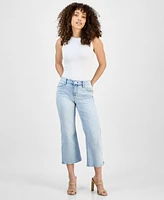 Liverpool Los Angeles Petite Hannah Mid-Ride Cropped Flare-Leg Jeans