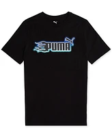 Puma Big Boys Fire Logo Graphic T-Shirt