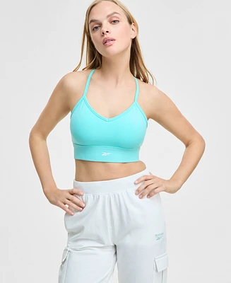 Reebok Id Train Tri-Back Mid-Impact Sports Bra