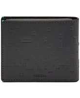 Fossil Men's Minecraft x Fossil Special Edition Embossed Leather Pass Case