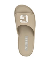 Guess Men's Metzer Branded Slip On Fashion Slides