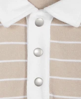 Mode of One Men's Horizontal-Stripe French Terry Polo, Exclusively at Macy's