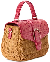 Brahmin Maisie Hanalei Wicker Satchel Bag