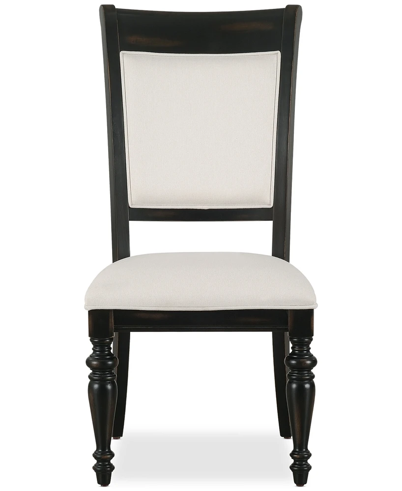 Daria Upholstered Back Side Chair, Created for Macy's