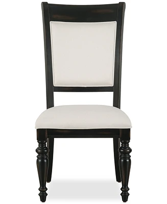 Daria Upholstered Back Side Chair, Created for Macy's