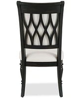 Daria Upholstered Back Side Chair, Created for Macy's