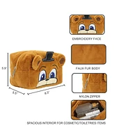 Five Nights At Freddy's Freddy 8" Brown Faux Fur Cosmetic Bag