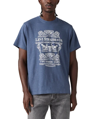 Levi's Men's Relaxed Fit Short Sleeve Logo Graphic Crewneck T-Shirt