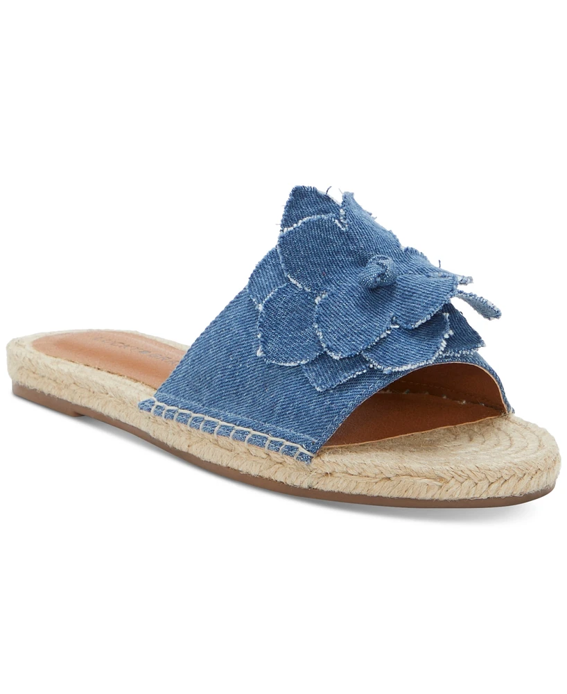 Lucky Brand Women's Biricha Flower Flat Sandals
