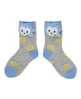 Sonic the Hedgehog Girls 3D Plush Sonic & Amy Head Youth 2-Pair Crew Socks