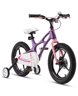 RoyalBaby Space Shuttle 14" Mg Alloy Kids Bike w/Training Wheels, Purple