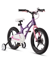 RoyalBaby Space Shuttle 14" Mg Alloy Kids Bike w/Training Wheels, Purple