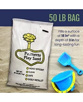 Palmetto Natural Play Sand for Sand Box, Play Areas, & Home Decor, 50 Lb, Creme