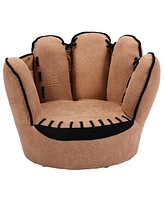 Household Five Fingers Baseball Glove Shaped Kids Leisure Upholstered Sofa
