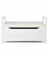 Shoe Storage Bench with Cushion Seat for Entryway