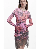 Desigual Women's Collina Strada asymmetrical dress