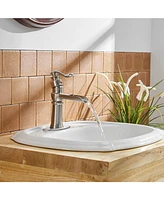 Waterfall Single Hole Single-Handle Low-Arc Bathroom Faucet
