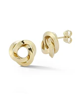 Rachel Zoe Fine Jewelry 14K Gold Bold and Chunky Love Knot Stud Earrings