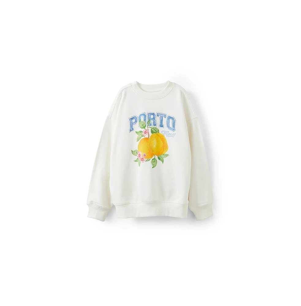 Cotton On Toddler Girl's Sammy Oversize Crew