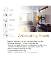 ProMounts Premium Articulating / Full Motion Tv Wall Mount For 42" to 75" TVs Up to 90lbs