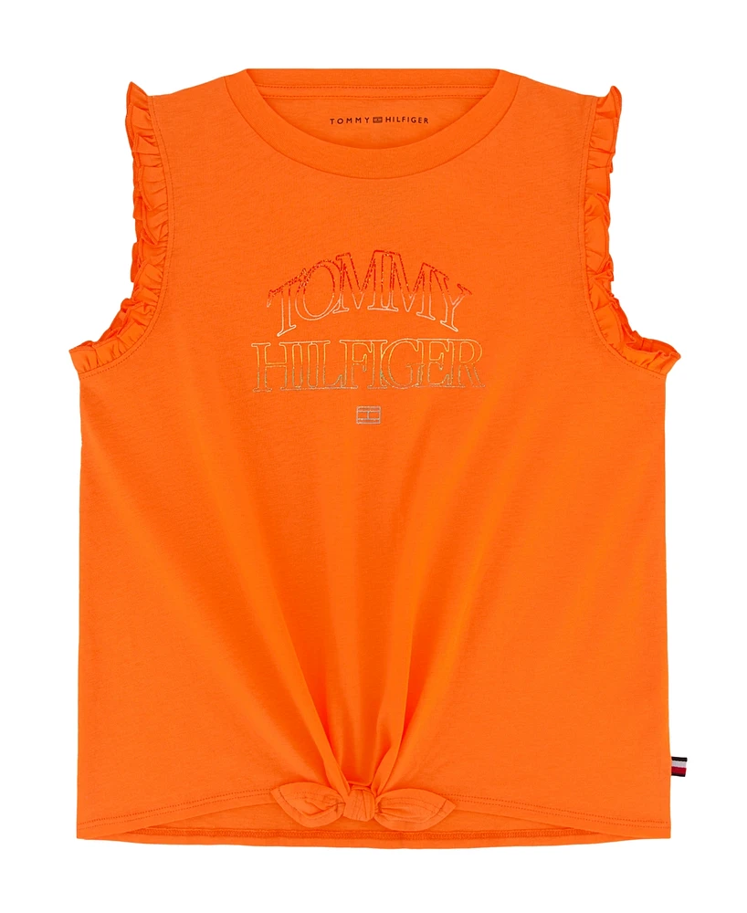 Tommy Hilfiger Big Girls Ombre Sleeveless Ruffle T-Shirt