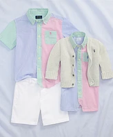 Polo Ralph Lauren Big Boys Striped Seersucker Fun Shirt