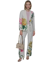 Karl Lagerfeld Paris Petite Placed Floral Jacket