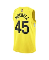 Men's and Women's Nike Donovan Mitchell Gold Utah Jazz 2022/23 Swingman Jersey - Icon Edition