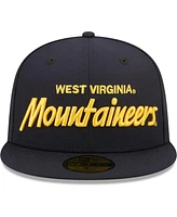 Men's New Era Navy West Virginia Mountaineers Griswold 59FIFTY Fitted Hat