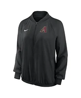 Nike Women's Black Arizona Diamondbacks Authentic Collection Team Raglan Performance Full-Zip Jacket