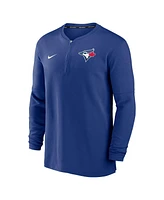 Nike Men's Royal Toronto Blue Jays Authentic Collection Game Time Performance Quarter-Zip Top