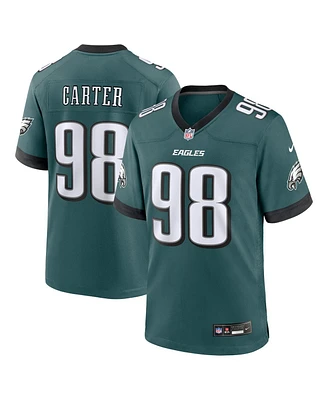 Nike Men's Jalen Carter Midnight Green Philadelphia Eagles Team Game Jersey