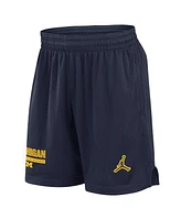 Jordan Men's Navy Michigan Wolverines 2024 Sideline Performance Mesh Shorts