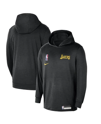 Nike Men's Black Los Angeles Lakers 2024/25 On-Court Authentic Practice Yoga Restore Lightweight Pullover Hoodie