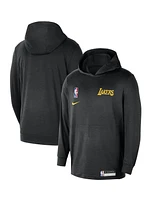 Nike Men's Black Los Angeles Lakers 2024/25 On-Court Authentic Practice Yoga Restore Lightweight Pullover Hoodie