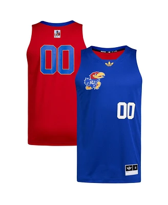 Adidas Men's 00 Royal/Red Kansas Jayhawks Black History Month Basketball Jersey