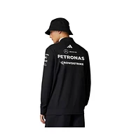 Adidas Men's Black Mercedes-amg Petronas F1 Team Wear Quarter-Zip Pullover Sweatshirt