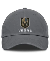 Fanatics Men's Charcoal Vegas Golden Knights Washed Adjustable Hat